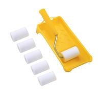 2 Inch 8Pcs Paint Roller Set Small Roller Brushes Quick Changes Head Efficient Small Area Painting Tool for Wall Edges Accuracy Wall Corner Brush