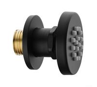 2 Inch Adjustable Body Shower Head With Full 360 Degree Rotation And G1/2 Male Thread For Standard Bathroom Installations(Black)