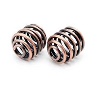 2 Inch Barrel Coiled Solo Seat Springs for Motorcycle Bobber Chopper Softail Custom Build - Heavy Duty Shock Absorption Bronze Mounting Hardware Compatible with Harley Honda Yamaha Kawasaki Suzuki