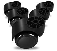 2 Inch Black Silent Stemless Caster,Office Chair Wheels Replacement Chair Casters,Furniture Casters, Replacement Swivel Chair Accessories,5pcs,150kg Capacity