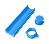 2 Inch Cake Form Set with 9 Inch Tray for Consistent Shaping and Professional Baking Results on (blue)