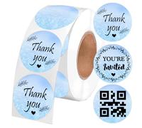 2 inch Direct Thermal Labels Christmas Gradual Change Round Circle Color-Code Dot Labels for Thermal Label Printer Color Coding Shipping Label for Barcodes Home Business 500 Pcs (2 inch, Color4)