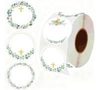 2 inch Direct Thermal Labels Round Circle Color-Code Dot Labels Valentine's Day Personaliz for Thermal Label Printer Color Dot Shipping Label Printer for 500 Pcs Roll (Biblical Themes)
