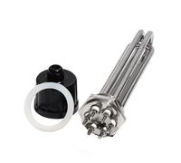 2 Inch DN50 All 304 Stainless Steel Heating Element For Solar Water Tank 220V/380V 3KW/6KW/9KW/12KW Electric Pipe 1Pcs(380V,6KW 255mm 304SUS)