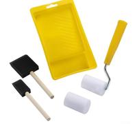 2 Inch Foam Paint Roller Set, High-Density Foam for Edges and Trim, Compatible with Water & Oil-Based Paints, Wall Repair & Small Touch-Up Projects(B)