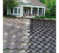2 Inch Gravel Stabilizer Grid for Driveways & Pathways3ft to 30ft Sizes Heavy Duty Ground Grid for Light Truck Parking Lots (3x7m/10x23ft)