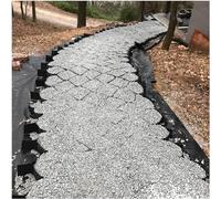 2 Inch Ground Grid Geo Grid for Gravel Stabilization 1800 lbs/sq ft Load Capacity Perfect for Sloped Hills Backyards Garden Pathways & Driveways (4x10m/13x33ft)