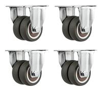 2 Inch Heavy Duty Industrial Casters For Furniture 1 Set Effortless & Safe Movement With Durable Rotating Wheels-4fixed Wheels-2 inch