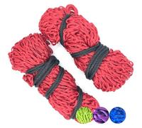 2 Inch Hole Hay Net For Horses Multipack - 2 X Daisy Equestrian Net Bag With Extra Strong Mesh Holes For Greedy Horses.Hay Nets With Large Holes Horse Accessories Haynet (Red)