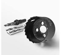 2 Inch Hole Saw with 3/8” Triangle Shank Quick Change Arbor, JTemgle Bi-Metal Hole Saw Heavy Duty Hole Cutting Tool for Cornhole Boards, Recessed Lights, Wood, Plastic, Drywall & Soft Metal