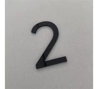 2 Inch Numbers for Address On House - Mail Box Numbers for Mailbox Outside, White/Black House Numbers Are Applicable for Mailboxes, Cars, Door, Window, Sign,House, Apartments, Office, Room(Black 2)