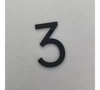 2 Inch Numbers for Address On House - Mail Box Numbers for Mailbox Outside, White/Black House Numbers Are Applicable for Mailboxes, Cars, Door, Window, Sign,House, Apartments, Office, Room(Black 3)