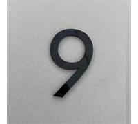 2 Inch Numbers for Address On House - Mail Box Numbers for Mailbox Outside, White/Black House Numbers Are Applicable for Mailboxes, Cars, Door, Window, Sign,House, Apartments, Office, Room(Black 9)