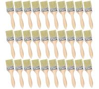 2 Inch Paint Brush - 30PCS Wooden Handle Paint Brush - Chip Paint Brushes - Paint Brushes Decorating Set - Synthetic Bristle Brush - Varnish Gloss Stain Brushes - for Glues and Home DIY