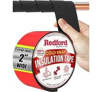 2 Inch Pipe Insulation Tape - Weather Resistant Water Pipe Wrap Tape - Outdoor Water Pipe Insulation Wrap, Insulation Tape for Water Pipes, Pipe Wrap Insulation, Foam Pipe Insulation (2 in x 11 ft)