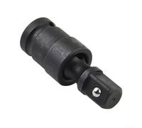 /2 Inch Pneumatic Swivel Joint Air Wobble Socket Adapter for Socket Wrenches - Chromium Steel, 360° Rotating Joint Tool, Black,