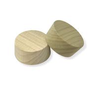 2-Inch Poplar Wood Bourbon Wine Barrel Cask Keg Bung Plug - Great for Home Brewers, Distillers, Wine Enthusiasts (2-Pack)