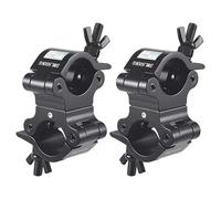 2 Inch Professional Swivel Truss Clamps, 2 Pack GZhumin Heavy Duty 110lb Swivel Coupler Truss Clamps, Dual Heads Can Require Turning, Two 360 Degree Lighting Clamps, Fits Pipe/Truss OD 48-52mm