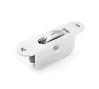 2 Inch Radius End Sash Pulley - Satin Chrome