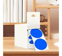 2-inch Roll Blue Dot Stickers, Circular Coding Labels, Suitable for Office and Home Organization as Well as Art Creation (500pcs, Blue)