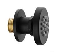 2 Inch Shower Body Jet Round Shower, Adjustable Spray Massage Nozzle Wall Jets, Rotatable Shower Head Side Spray, Spa Side Sprayer(Black)