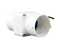 2 Inch Small Duct Exhaust Strong wind speed Fan 50Mm Portable Ventilation Blower Inline Extractor Plastic Workshop Dust Fume Air for Grow Tent Pet Basement (Color:6w32mm,Size Norma