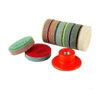 2 Inch Sponge Polishing Pad with Wet Buffer Disc for Marble Granite Concrete For Grinding Featuring 8 Grit Levels from 150 to 10000 for Step by Step Polishing Process (3000 Grit)