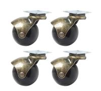2 Inch Swivel Caster Wheels 50mm ty Rubber Casters 30kg Load Capacity Perfect for Office Chairs Sofas & Platforms 4PCS (No Brake)