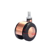 2-Inch Swivel Caster Wheels - Heavy-Duty Alloy Universal Wheel with Wire Teeth for Chairs, Speakers, Furniture, Cabinets, Sofa & Coffee Tables - Silent & Smooth Rolling (Large)