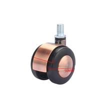 2-Inch Swivel Castor Wheels - Heavy-Duty Alloy Universal Rollers with Wire Teeth for Chairs, Speakers, Furniture, Cabinets & Sofas - Silent Mobility for Coffee Tables (Large)