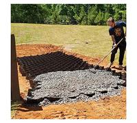 2-Inch Tall Cuttable Gravel Grid Pavers for Garden & Shed Base, Heavy-Duty Ground Stabilization Grids for Parking Lots & Driveways, Size: 1x5m/3.3x16.6ft