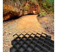 2 Inch Tall Grid Foldable Gravel Paving Stabilizer for Pathways Slopes & Gardens Durable Ground Grid for Effective Soil Erosion Control & Landscape Enhancement