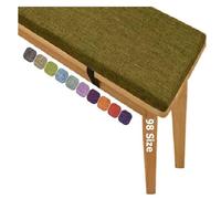 2 Inch Thick Outdoor Bench Cush - Soft Washable Non-Slip Patio Seat Pad for Bay Window Garden Swing - Brown 160x45 cm (63x18 in)