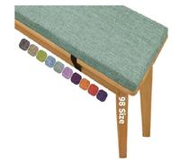 2-Inch Thick Outdoor Bench Cush Soft Washable Seat Pad for Bay Window & Garden Non-Slip Sofa Mat 130x45 cm (51x18 in) - Perfect for Patio & Use