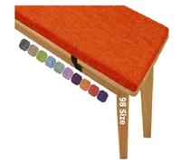 2 Inch Thick Outdoor Bench Cush Soft Washable Seat Pad for Bay Window Non-Slip Garden Sofa Cush Mat for Patio Swing 59x20 in (Red)