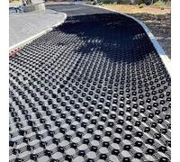 2 Inch Thick Permeable Granite Paving Block - 3.3ft to 20ft for Erosion Control & Retaining Walls Perfect for Outdoor Driveways Durable Stone Grid Stabilizer (4x8m)