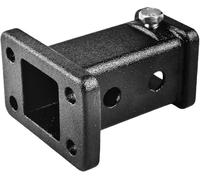 2 Inch Trailer Hitch Receiver Tube, Universal Cast Steel Towever Hitch Extender Bolt On Receiver Tube Adapter for Tractor Lawn Mower