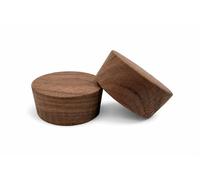2-Inch Walnut Wood Barrel Bung, Smooth Tapered Hardwood Bung Plug for Beer Aging, Wine, Whiskey & Decorative Barrels, Premium Appearance, Made in USA | Balsam Point Workshop (2-Pack)