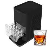 2-Inch Whiskey Ice Ball Maker with Self-Cleaning Function - Automatic Machine Produces 84 Clear Ice Spheres per Day, Ideal for Home & Bar Use