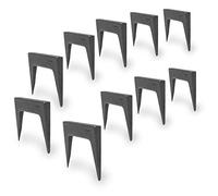 2 Inch Wide Pinch Dogs Woodworking Clamp Tool, Solid Steel Wood Clamps For Woodworking, Wood Panels, Textured For Better Holding Power (2" Pinch Dogs - 10 Pack)