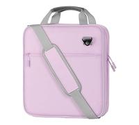 2-Inch Zipper Binder in Purple & Gray, Multi-Pocket Organizer with Shoulder Strap, Large Capacity for Middle School, College, Work, Trapper Keeper Planner