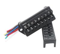 2-Input 4/6/8/10/12-Output With Harness, Fuse Board With 15cm Wire Connector Holder 1Pcs(4 way prewired)