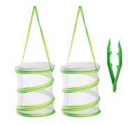 2 Insect Observation Cages And 1 Capture Tweezers, Children'S Nature Exploration Tools, Outdoor Teaching Aids, Practical Observation Insect Traps (Grass Green).