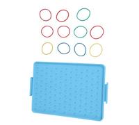 2. Interactive Pegboard Math Toy Hands-On Geometry Teaching Aid for Preschool Kindergarten Classroom Homeschool Activities Geoboard with Rubber Bands