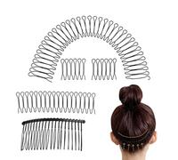 2 Invisible Hair Fixer | Wire Hair Combs | Decorative Bangs Holder | Efficient Styling Broken Hair Clip Invisible Inserting Comb for Women & Girls Hairstyle