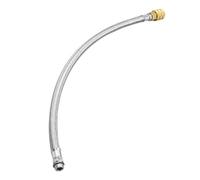 2 Jaw Pneumatic Chuck with Auto Mechanism 1/4 Inch Copper Fitting for Tire Accessories 45.8cm Steel Air Supply Hose Brass Tire Chuck