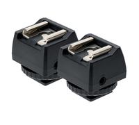 2 × JJC Hot Shoe Adapter for Portable Studio Flash PC Female Outlets 3.5mm Mini