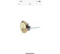 2 Keys Yale 1109 Replacement Rim Cylinder - P1109-PB