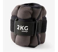 2 kg Adjustable Wrist / Ankle Weights Twin-pack - Grey