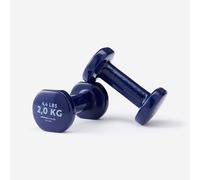 2 kg Fitness Dumbbells Twin-pack - Partially Recycled Cast Iron - Navy Blue